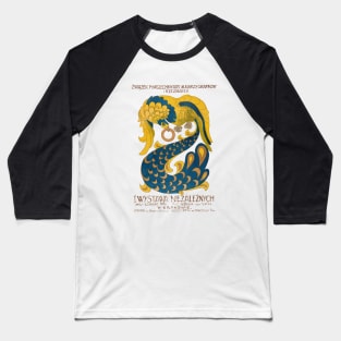 Peacock poster Baseball T-Shirt